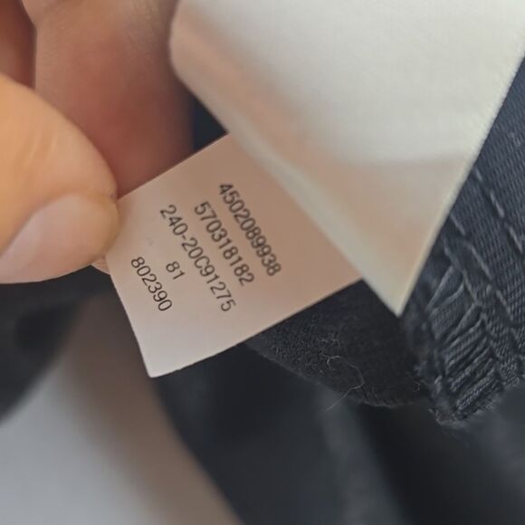 Chicos -154 Fabulously Slimming Black Foil Paisley Ankle Pants Sz 1.5 / Medium - Picture 5 of 8